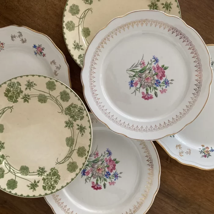 Assiettes vintage grande